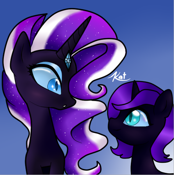 Size: 800x802 | Tagged: artist:kayak94, derpibooru import, nightmare rarity, :o, oc, oc:nyx, safe, smiling, surprised, wide eyes