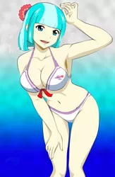 Size: 1024x1569 | Tagged: adorasexy, armpits, artist:andrewtodaro, bikini, breasts, busty coco pommel, cleavage, clothes, coco pommel, cute, dead source, derpibooru import, edit, female, human, humanized, pose, seductive pose, sexy, solo, stupid sexy coco pommel, suggestive, swimsuit