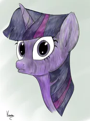 Size: 799x1067 | Tagged: artist:varemia, derpibooru import, lip bite, looking at you, safe, solo, twilight sparkle