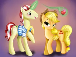 Size: 2245x1700 | Tagged: apple, applejack, artist:moostargazer, blushing, derpibooru import, female, flim, flimjack, male, safe, shipping, straight