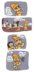 Size: 1050x2181 | Tagged: safe, artist:fauxsquared, derpibooru import, applejack, appletini, clothes, comic, pearjack, scarf