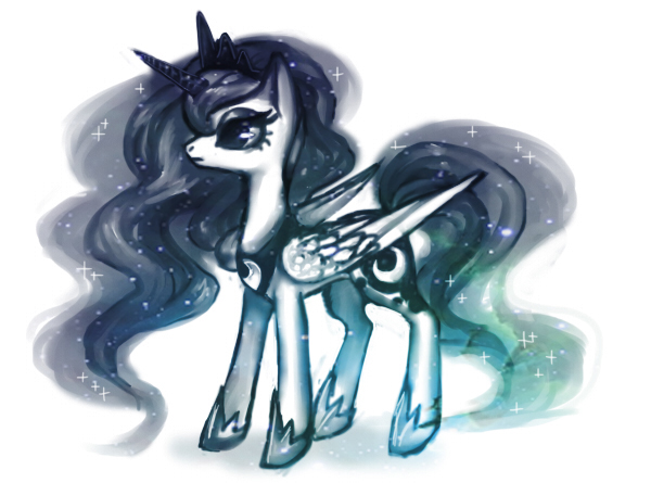 Size: 600x445 | Tagged: artist:cizu, derpibooru import, princess luna, safe, solo