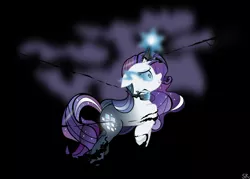 Size: 1818x1299 | Tagged: artist:dsana, crying, derpibooru import, nightmare rarity, rarity, semi-grimdark, solo