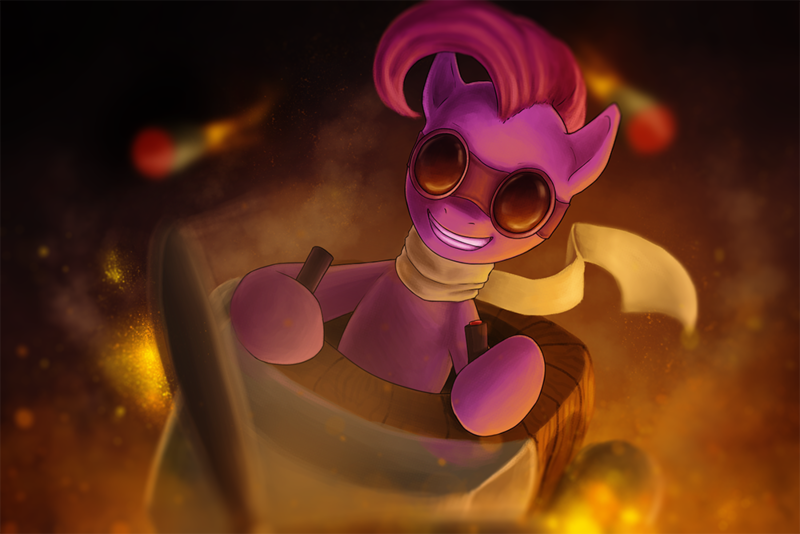 Size: 1000x667 | Tagged: artist:gikat, derpibooru import, dota 2, gyrocopter, pinkie pie, safe