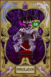 Size: 1204x1799 | Tagged: artist:robd2003, crystal heart, derpibooru import, king sombra, safe, tarot card