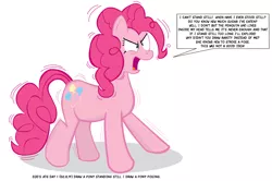 Size: 1629x1080 | Tagged: artist:ranviet, derpibooru import, newbie artist training grounds, pinkie pie, safe, shaking, solo