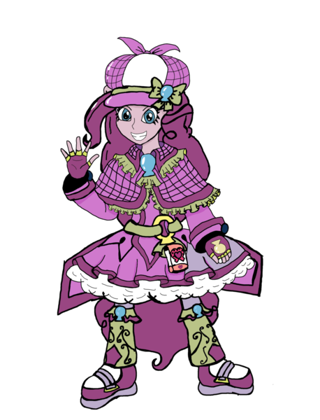 Size: 1024x1341 | Tagged: safe, artist:pokecure123, derpibooru import, pinkie pie, equestria girls, cure laughter, magical girl, precure, solo