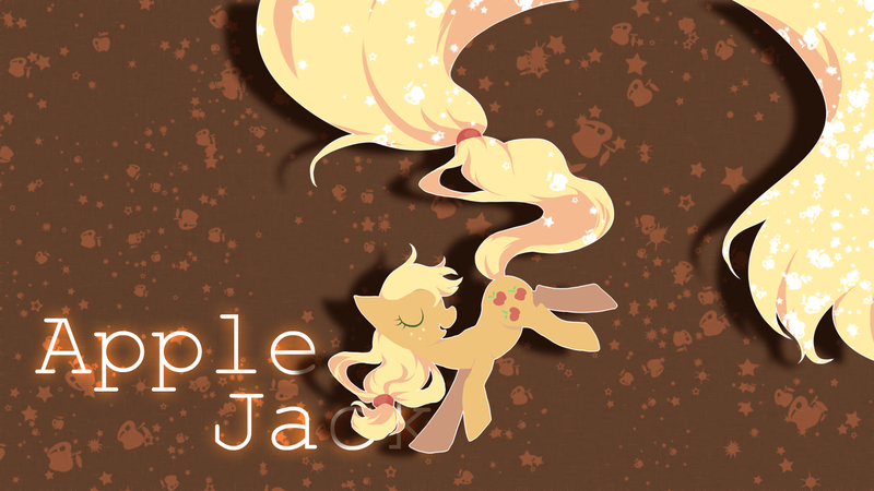 Size: 1366x768 | Tagged: applejack, artist:brassiamaurva, derpibooru import, epic, impossibly long tail, long hair, long mane, long tail, safe, tail extensions, vector, wallpaper