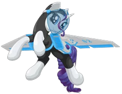 Size: 2640x2040 | Tagged: safe, artist:ohemo, derpibooru import, rarity, original species, plane pony, pony, artificial wings, augmented, jet wings, mechanical wing, plane, simple background, solo, transparent background, wings