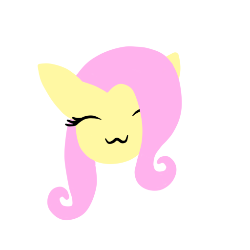 Size: 512x512 | Tagged: safe, artist:fritzipretzel, derpibooru import, fluttershy, :3, cute