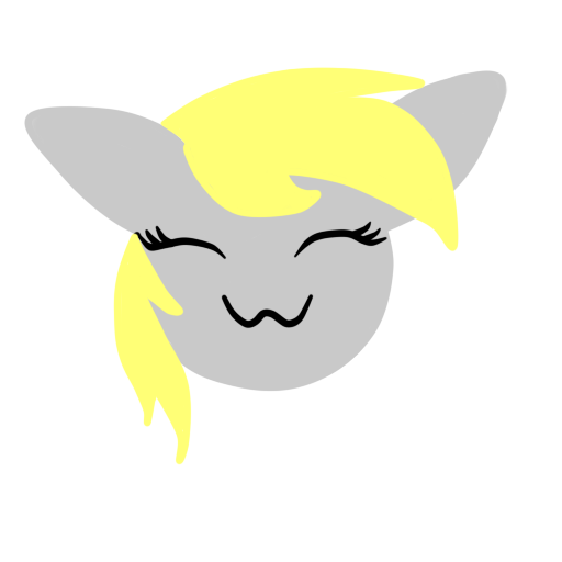 Size: 512x512 | Tagged: safe, artist:fritzipretzel, derpibooru import, derpy hooves, pegasus, pony, :3, cute, female, mare