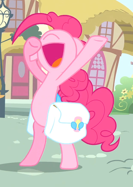 Size: 625x875 | Tagged: derpibooru import, pinkie pie, pinkie pride, reaction image, safe, screencap, silly, solo