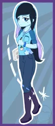 Size: 585x1345 | Tagged: safe, artist:puetsua, derpibooru import, oc, oc:stardust stellar, unofficial characters only, equestria girls, solo