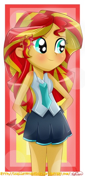 Size: 2000x4125 | Tagged: safe, artist:vixelzf, derpibooru import, sunset shimmer, equestria girls, rainbow rocks, cute, hatsune miku, shimmerbetes, solo, vocaloid