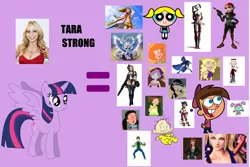 Size: 3000x2000 | Tagged: safe, derpibooru import, twilight sparkle, twilight sparkle (alicorn), alicorn, pony, ben tennyson, breasts, bubbles (powerpuff girls), cleavage, daizy, dil pickles, equal sign, female, flashwing, harley quinn, ingrid third, jak and daxter, juliet starling, keira, kim possible, mare, mary jane watson, ninja gaiden, plum, raven (teen titans), recess, rikku, talwyn apogee, tara strong, terrence, timmy turner, tonya, voice actor, wow wow wubbzy