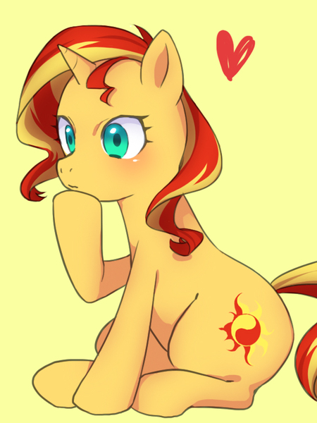 Size: 600x800 | Tagged: safe, artist:kona1025, derpibooru import, sunset shimmer, pony, unicorn, pixiv, solo