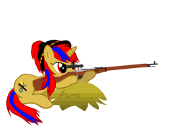 Size: 550x400 | Tagged: animated, artist:ggumbaramggun, derpibooru import, gun, mosin nagant, oc, oc:outbalz, rifle, safe, sniper, sniper rifle, unofficial characters only, weapon
