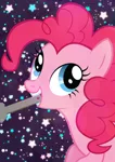 Size: 845x1200 | Tagged: derpibooru import, pinkie pie, safe, stars, wrench