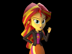 Size: 480x360 | Tagged: suggestive, artist:creatorofpony, derpibooru import, sunset shimmer, equestria girls, 3d, animated, blender, blowjob, female, oral, solo, solo female