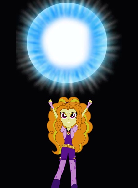 Size: 2436x3315 | Tagged: safe, derpibooru import, adagio dazzle, equestria girls, rainbow rocks, attack, dragon ball z, energy, photoshop, solo, spirit bomb, vector