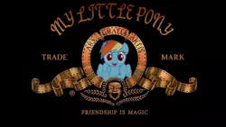 Size: 1280x720 | Tagged: ars gratia artis, artist:stormxf3, closing logo, derpibooru import, meme, metro-goldwyn-mayer, mgm, parody, rainbow dash, safe, screencap, youtube link