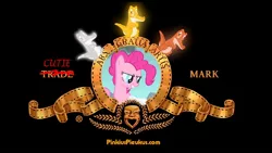 Size: 1920x1080 | Tagged: ars gratia artis, artist:martybpix, closing logo, derpibooru import, gummy, meme, metro-goldwyn-mayer, mgm, parody, pinkie pie, safe, screencap