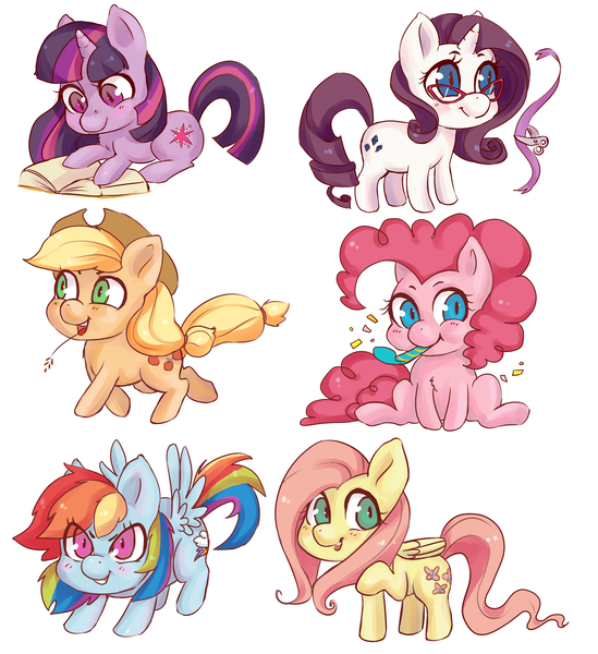 Size: 5830x6374 | Tagged: safe, artist:corelle-vairel, derpibooru import, applejack, fluttershy, pinkie pie, rainbow dash, rarity, twilight sparkle, pony, absurd resolution, book, mane six