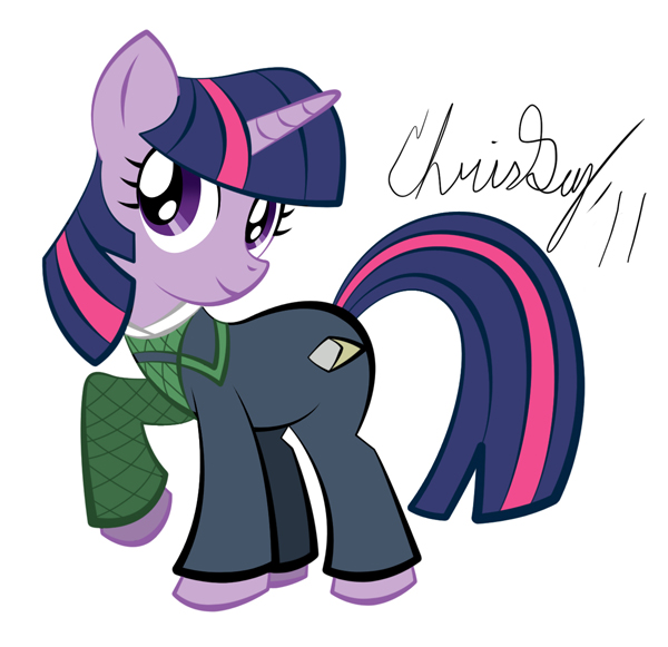 Size: 600x581 | Tagged: safe, artist:captricosakara, derpibooru import, twilight sparkle, clothes, crossover, solo, star trek