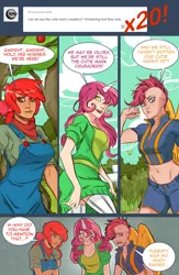 Size: 780x1200 | Tagged: apple bloom, artist:swain, ask-humans-from-equestria, belly button, derpibooru import, fallout, horned humanization, human, humanized, midriff, mohawk, safe, scootaloo, sweetie belle, winged humanization