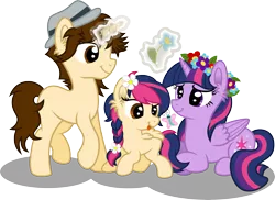 Size: 10323x7500 | Tagged: safe, artist:mactavish1996, artist:moonlight-ki, derpibooru import, twilight sparkle, twilight sparkle (alicorn), oc, oc:mayday parker sparkle, ponified, alicorn, butterfly, pony, absurd resolution, blank flank, braid, crossover shipping, cute, female, filly, flower, magic, mare, offspring, parent:peter parker, parent:twilight sparkle, parents:spidertwi, peter parker, simple background, spider-man, spiders and magic ii: eleven months, spiders and magic iii: days of friendship past, spiders and magic: rise of spider-mane, spidertwi, transparent background, vector