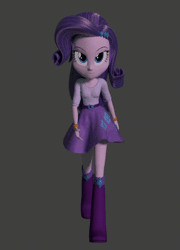 Size: 388x540 | Tagged: safe, artist:creatorofpony, artist:dsmt, derpibooru import, rarity, equestria girls, 3d, 3d model, animated, blender, solo, swag, swagger, sway, walking