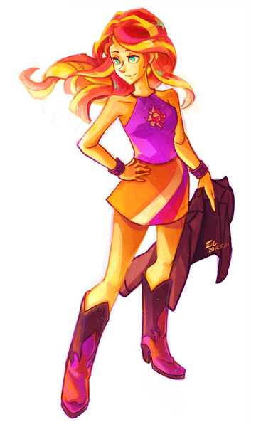 Size: 600x1000 | Tagged: safe, artist:s0901, derpibooru import, sunset shimmer, equestria girls, rainbow rocks, solo