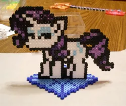 Size: 1583x1339 | Tagged: artist:corneliusedmond, artist:khaomortadios, beads, derpibooru import, megapony, perler, rarity, safe, sprite