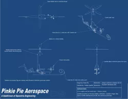 Size: 4727x3658 | Tagged: artist:deathaura40s, blueprint, derpibooru import, diagram, engineering, flying contraption, flying machine, helicopter, monochrome, pedalcopter, safe, this will end in tears and/or death