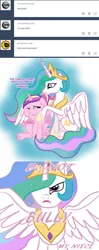 Size: 569x1440 | Tagged: artist:kuromi, comic, derpibooru import, princess cadance, princess celestia, safe, teen princess cadance, tumblr