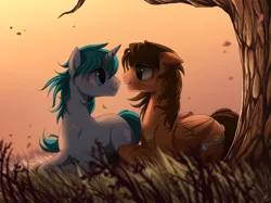 Size: 1108x827 | Tagged: safe, artist:ruhje, derpibooru import, oc, oc:endra, oc:zero, unofficial characters only, pegasus, pony, gay, male, romantic, rule 63, shipping, stallion