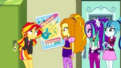 Size: 1280x720 | Tagged: safe, derpibooru import, screencap, adagio dazzle, aria blaze, sonata dusk, sunset shimmer, equestria girls, rainbow rocks, the dazzlings