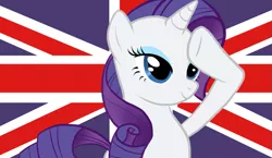 Size: 979x566 | Tagged: derpibooru import, rarity, safe, salute, union jack