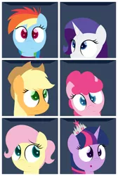 Size: 1515x2260 | Tagged: safe, artist:dtcx97, derpibooru import, applejack, fluttershy, pinkie pie, rainbow dash, rarity, twilight sparkle, twilight sparkle (alicorn), alicorn, pony, female, mane six, mare