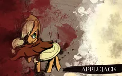 Size: 1280x800 | Tagged: applejack, artist:nana-z, cape, clothes, derpibooru import, safe, solo, wallpaper