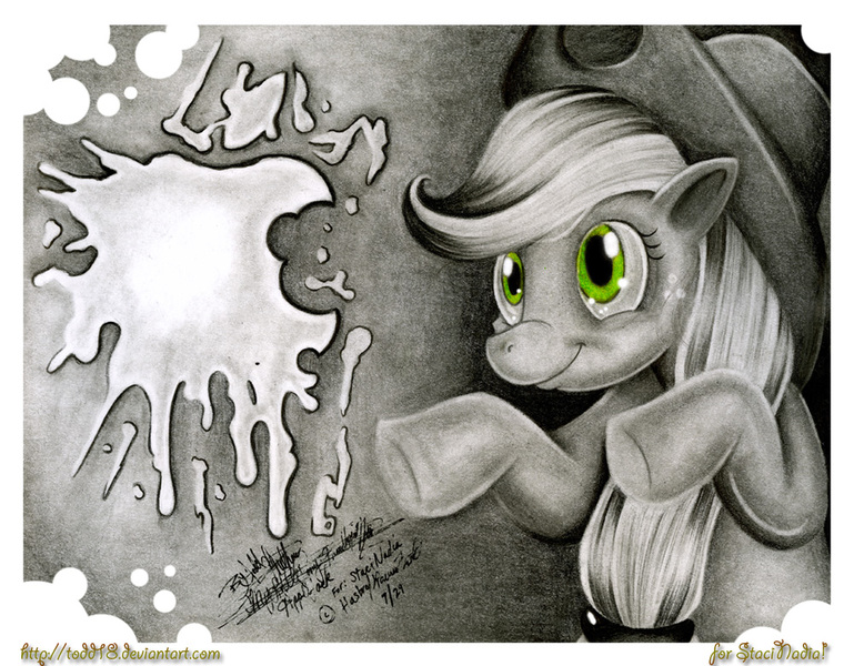 Size: 1000x780 | Tagged: safe, artist:todd18, derpibooru import, applejack, solo