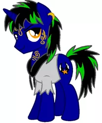 Size: 492x594 | Tagged: safe, derpibooru import, oc, oc:dust rock, unofficial characters only, pony, unicorn, rocker, simple background, solo, white background