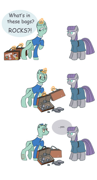 Size: 2700x5000 | Tagged: artist:theonlywolf100, comic, crossover, derpibooru import, funny, hotel, krusty towers, magic, maud pie, meme, ponified, reference, rock, safe, spongebob squarepants, squidward tentacles, suitcase, travelling