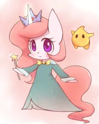 Size: 800x1000 | Tagged: safe, artist:joycall6, derpibooru import, princess celestia, pony, bipedal, clothes, cosplay, crossover, dress, luma, rosalina, solo, super mario bros., super mario galaxy