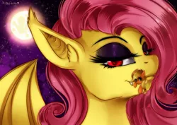 Size: 1280x905 | Tagged: applejack, appletini, artist:stickyprincess, derpibooru import, eyeshadow, fetish, flutterbat, flutterpred, fluttershy, micro, safe, seductive, villainous delights, vore, vorepire