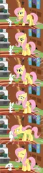 Size: 1280x5051 | Tagged: angel bunny, angry, artist:bluse, comic, crying, derpibooru import, eyes closed, fluttershy, frown, glare, grin, lip bite, pouting, raised hoof, safe, scared, show accurate, smiling, :t, the stare, unamused