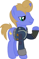 Size: 334x500 | Tagged: safe, artist:stelar-eclipse, derpibooru import, oc, oc:kings folly, unofficial characters only, pony, unicorn, fallout equestria, male, stallion