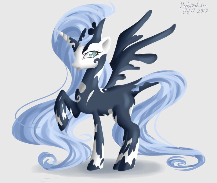 Size: 900x759 | Tagged: safe, artist:happyksu, derpibooru import, ponified, alicorn, pony, dark sirenix, icy, icy (winx club), image, jpeg, sirenix, the trix, winx club