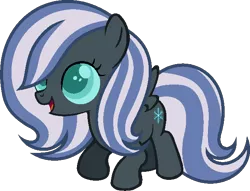 Size: 649x497 | Tagged: artist:archerinblue, cutie mark, derpibooru import, happy, magical lesbian spawn, oc, oc:nightdrop, offspring, parent:oc:nyx, parent:oc:snowdrop, parents:oc x oc, parents:snownyx, safe, simple background, transparent background, unofficial characters only