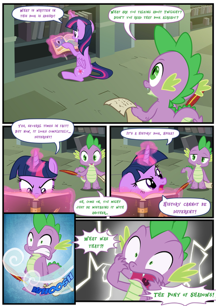 Size: 3500x4951 | Tagged: safe, artist:light e7fe, artist:light262, artist:lum, artist:lummh, derpibooru import, spike, twilight sparkle, twilight sparkle (alicorn), alicorn, pony, comic:timey wimey, comic, female, mare